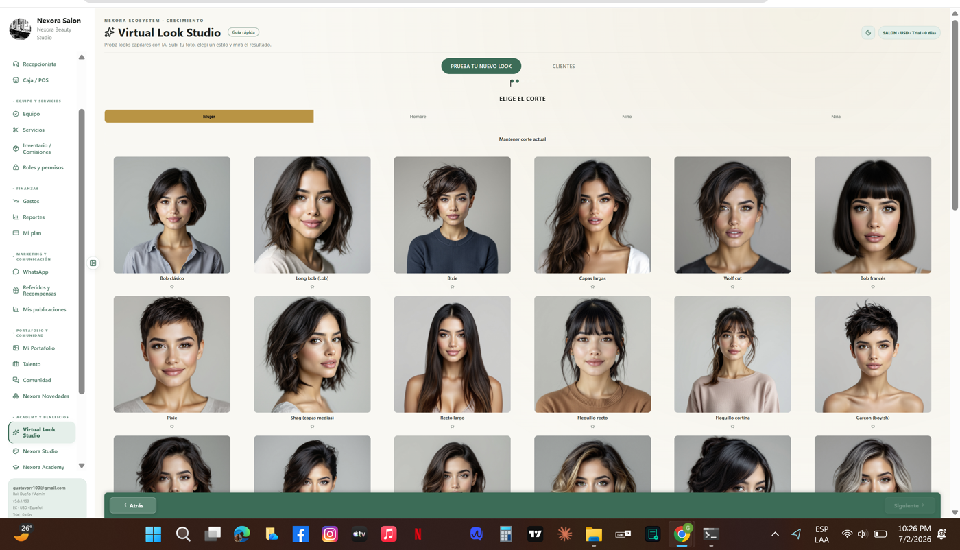 Virtual Look Studio de Nexora